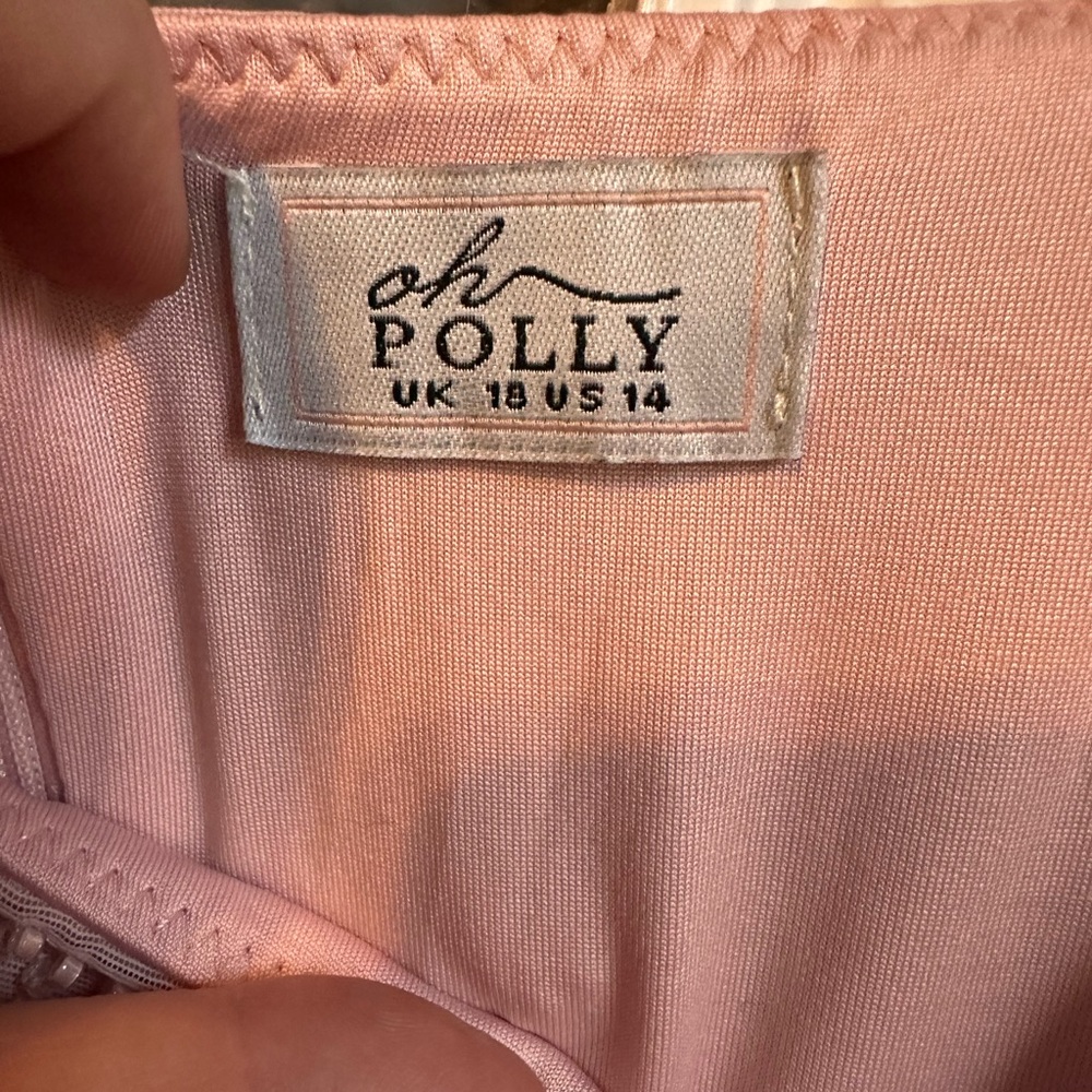 Oh Polly Embellished Asymmetric Corset
Mini Dress Light Pink size 14 - Picture 6 of 7